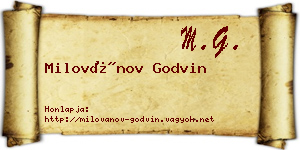 Milovánov Godvin névjegykártya